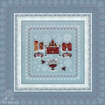 Digital embroidery chart “Winter Scenes. Park”