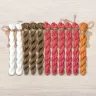 Set of OwlForest Hand-Dyed Threads for the “Belarusian Motifs. Village” Chart (Thread Trade n.a. Kirov)