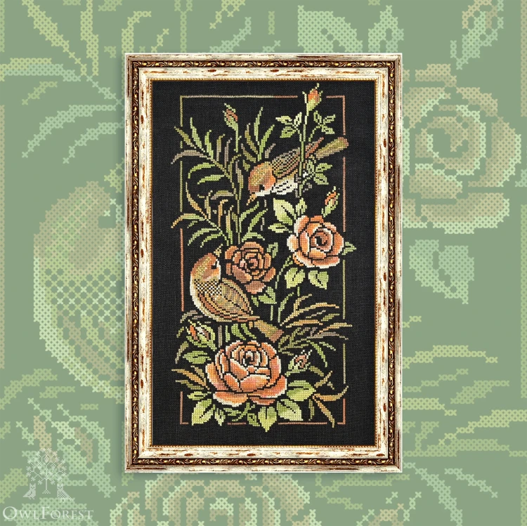 Printed embroidery chart “Nocturne”