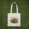 “Owl Parliament” Linen Shopping Bag 