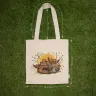 “Owl Parliament” Linen Shopping Bag 