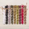 Set of OwlForest Hand-Dyed Threads for the “Redpolls” Chart (DMC)