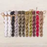 Set of OwlForest Hand-Dyed Threads for the “Redpolls” Chart (DMC)