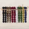 Set of OwlForest Hand-Dyed Threads for the “Magpie's Porridge” Chart (DMC)