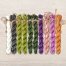 Set of OwlForest Hand-Dyed Threads for the “Among the Flowers” (Thread Trade n.a. Kirov) 