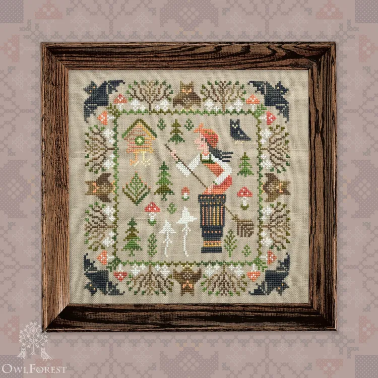 Embroidery kit “Baba Yaga”