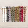 Set of OwlForest Hand-Dyed Threads for the “Redpolls” Chart (Thread Trade n.a. Kirov)