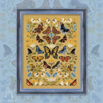 Embroidery kit “Dancing Butterflies”