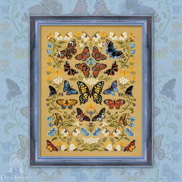 Embroidery kit “Dancing Butterflies”