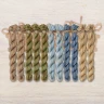 Set of OwlForest Hand-Dyed Threads for the “Unicorn Band Sampler” (Thread Trade n.a. Kirov) 
