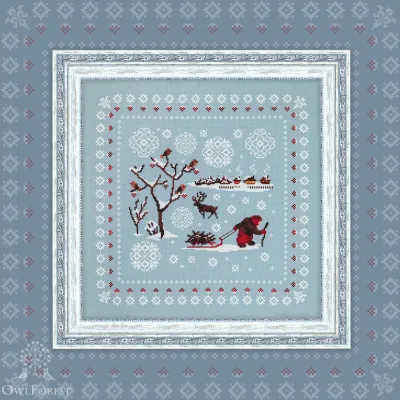 Printed embroidery chart “Winter Scenes. Outskirts”