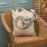 “Cattus” Linen Shopping Bag 