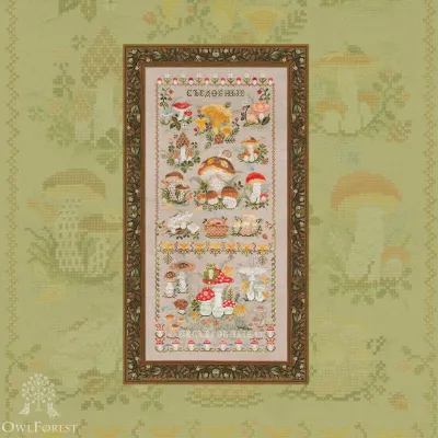 Embroidery kit “Mushrooms and Toadstools”