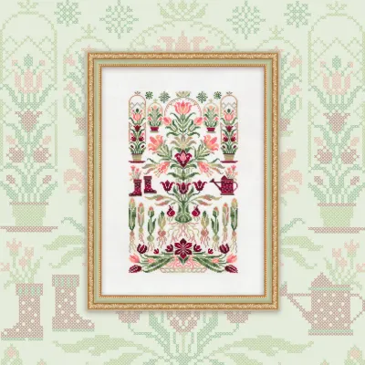 Printed embroidery chart “Tulip Tree”