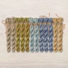Set of OwlForest Hand-Dyed Threads for the “Unicorn Band Sampler” (DMC) 