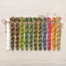 Set of OwlForest Hand-Dyed Threads for the “Pear Havest” (Thread Trade n.a. Kirov) 