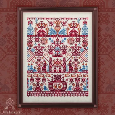 Digital embroidery chart “Northern Land”