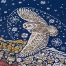 Embroidery kit “Winter Bringing Owl”