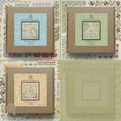 “Seasons”. Set of three embroidery kits