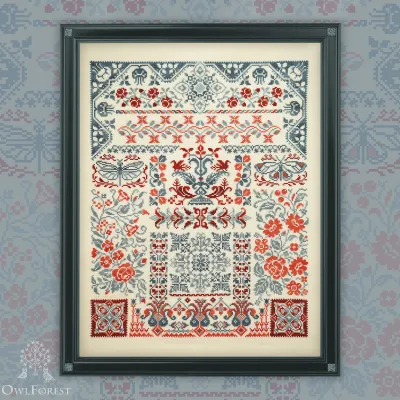 Digital embroidery chart “Southern Land”