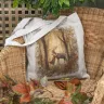 “Forest Deer” Linen Shopping Bag 