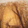 “Forest Deer” Linen Shopping Bag 