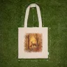 “Forest Deer” Linen Shopping Bag 