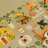 Digital embroidery chart “Pumpkin Houses”