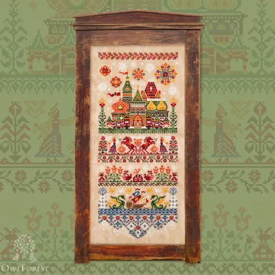 Digital embroidery chart “Russian Terem”