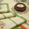 Set of digital embroidery charts “Tangerine Garland”