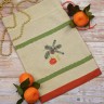 Set of digital embroidery charts “Tangerine Garland”