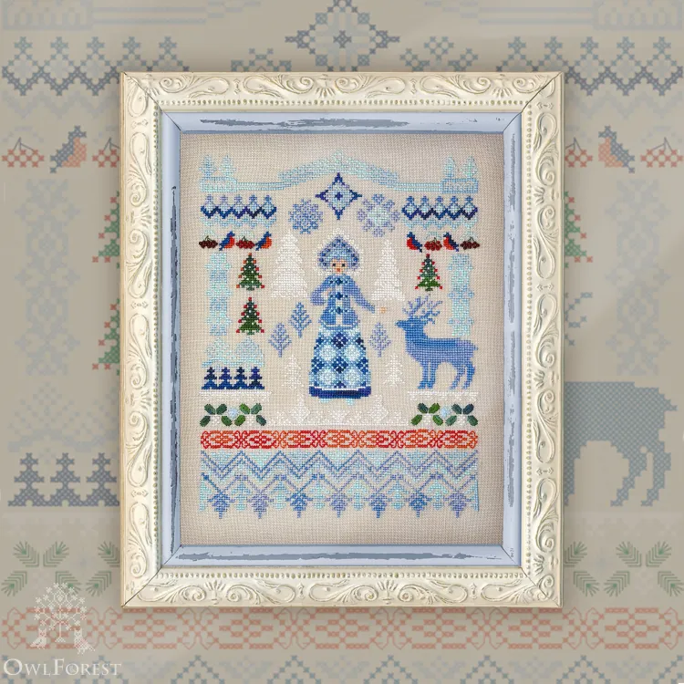 Digital embroidery chart “Snegurochka”