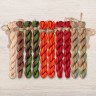 Set of OwlForest Hand-Dyed Threads for the “Ashberry Beads” Chart (Thread Trade n.a. Kirov)