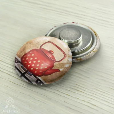 Magnet Needle Minder “Polka-dot Kettle”