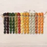 Set of OwlForest Hand-Dyed Threads for the “Pumpkin Houses” Chart (DMC)