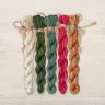 Set of OwlForest Hand-Dyed Threads for the “Gingerbread Christmas” Chart (DMC)