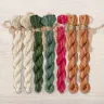 Set of OwlForest Hand-Dyed Threads for the “Gingerbread Christmas” Chart (DMC)