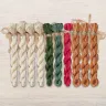 Set of OwlForest Hand-Dyed Threads for the “Gingerbread Christmas” Chart (DMC)