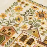 Printed embroidery chart “Sunflower Houses”