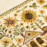 Printed embroidery chart “Sunflower Houses”