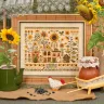 Printed embroidery chart “Sunflower Houses”
