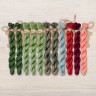 Set of OwlForest Hand-Dyed Threads for the “Berry Alphabet” Chart (Thread Trade n.a. Kirov)