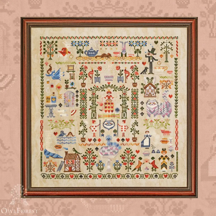 Free Digital Chart for SAL “Alice in Wonderland” Colorful Option