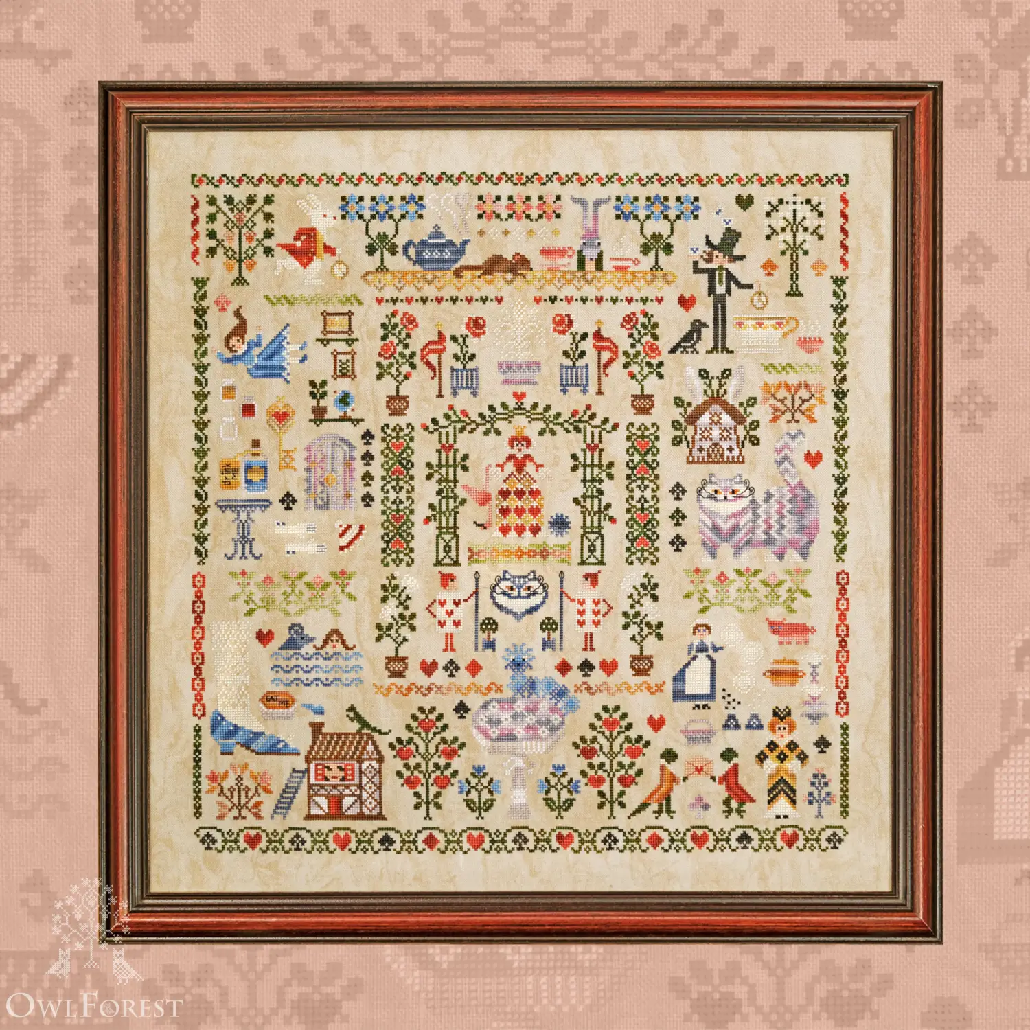 Free Digital Chart for SAL “Alice in Wonderland” Colorful Option