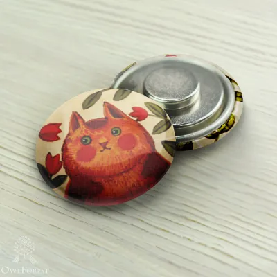 Magnet Needle Minder “Flower Grower Cat”