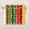 Set of OwlForest Hand-Dyed Threads for the “Harvest Season. Peppers” Chart (Thread Trade n.a. Kirov)