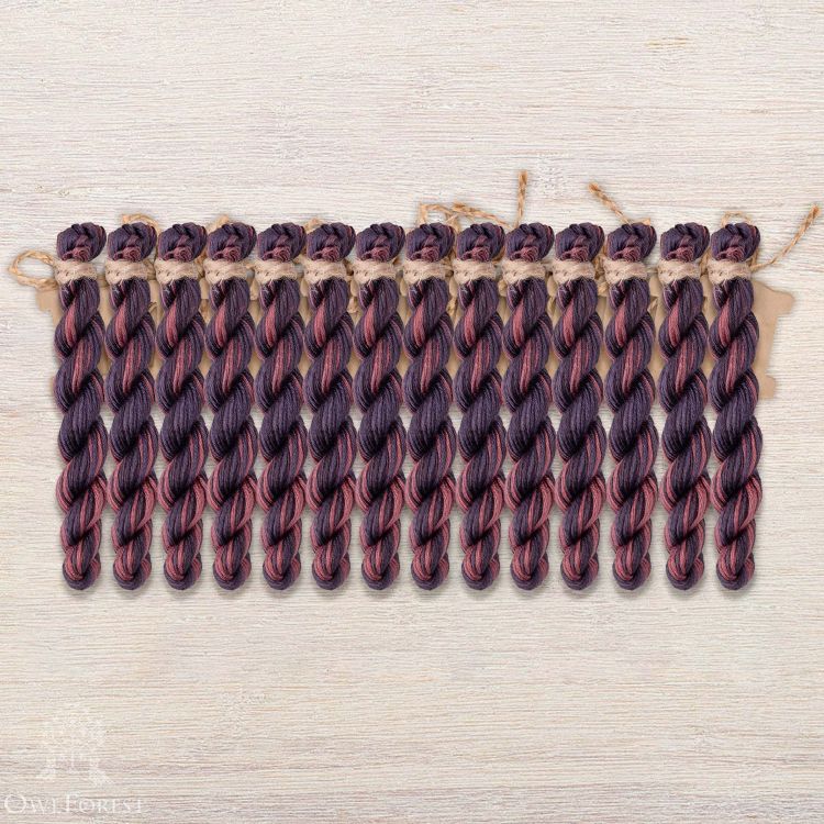 Set of OwlForest Hand-Dyed Threads for the “Royal Peacocks” Chart (Thread Trade n.a. Kirov)