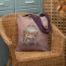 “Fairy and Lily of the Valley Tea” Linen Shopping Bag 