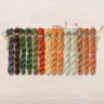 Set of OwlForest Hand-Dyed Threads for the “Pumpkin Houses” Chart (Thread Trade n.a. Kirov)