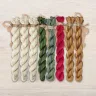 Set of OwlForest Hand-Dyed Threads for the “Gingerbread Christmas” Chart (Thread Trade n.a. Kirov)